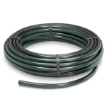 لفة أنابيب بلاستيك HDPE ضغط 4 بار PE 63 قطر خارجي 90 مم SDR 26 أسود مع خطوط خضراء