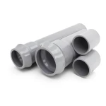مواسير UPVC ضغط 10 بار قطر خارجي 110 مم سمك 4.2 مم لون رمادي