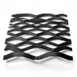Hot Rolled (Black) Steel Expanded Metal Mesh  [Mazyoon] Thickness 3.8 mm Width 1.22 meter Length 2 meter | Bait Al Tatawor Company