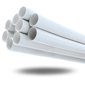 مواسير UPVC جدول 40 مقاس ½ إنش سمك 2.77 مم لون أبيض