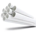 مواسير UPVC جدول 40 مقاس ¾ إنش سمك 2.87 مم لون أبيض