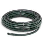 لفة أنابيب بلاستيك HDPE ضغط 6 بار PE 63 قطر خارجي 63 مم SDR 17.6 أسود مع خطوط خضراء