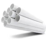 مواسير UPVC جدول 40 مقاس 1 إنش سمك 3.38 مم لون أبيض