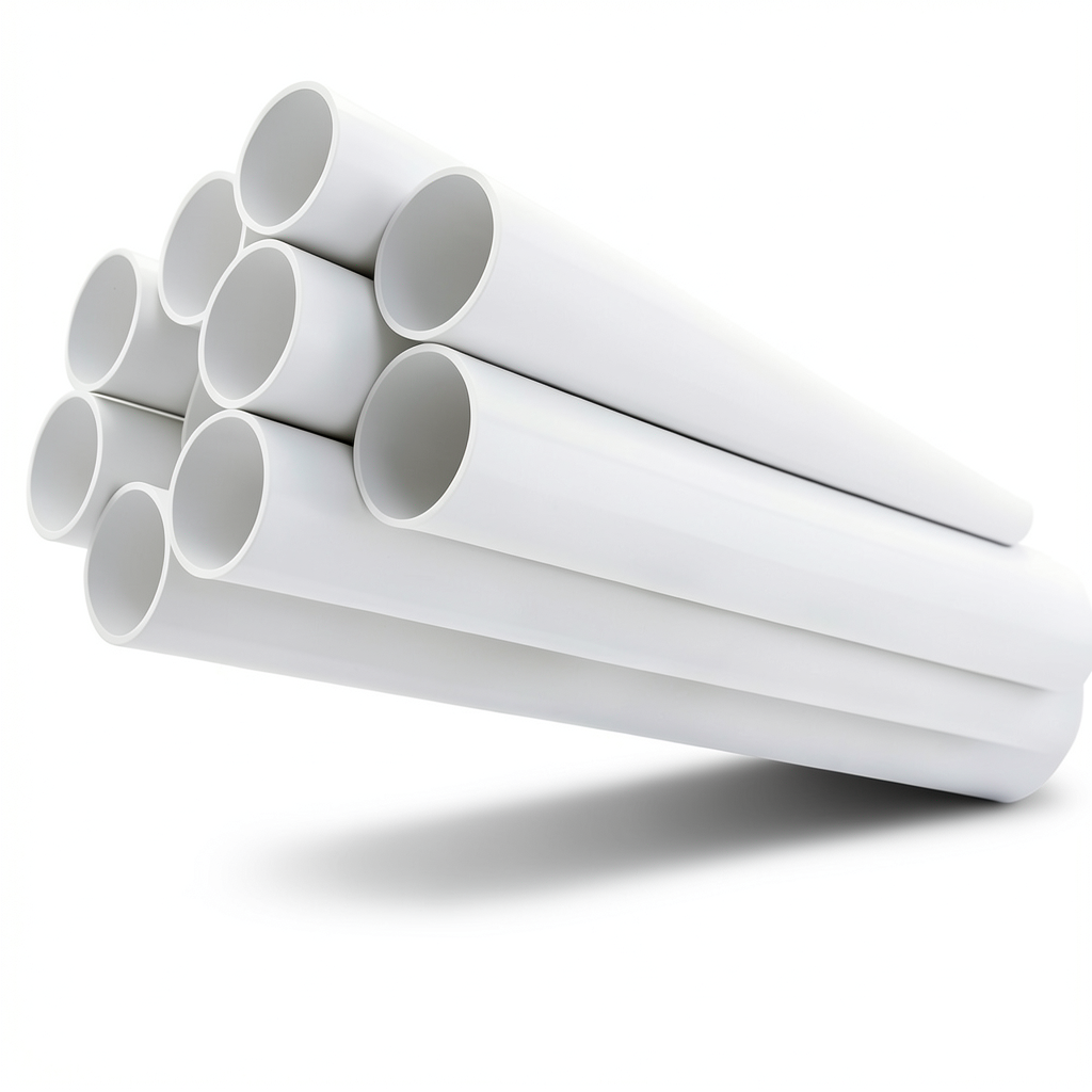 مواسير UPVC جدول 40 مقاس 1 إنش سمك 3.38 مم لون أبيض