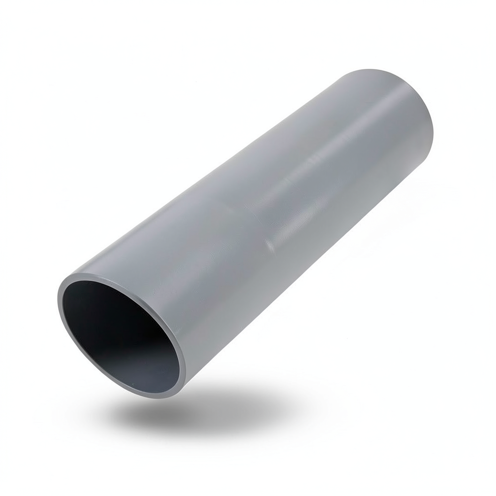 مواسير UPVC جدول 80 مقاس 4 إنش سمك 8.56 مم لون رمادي
