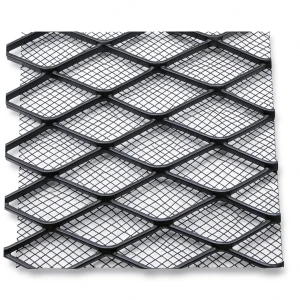 Hot Rolled Black Steel Expanded Metal Mesh Khaleeji 5.8 mm Thickness 1.22 m Width 5 m Length