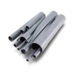 مواسير UPVC جدول 80 مقاس 6 إنش سمك 10.97 مم لون رمادي