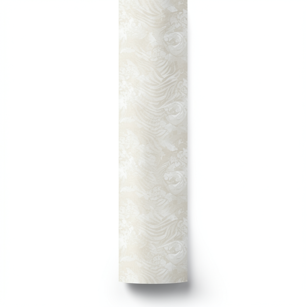 Italian Wallpaper Patterned Design 10mx0.70m Light Beige