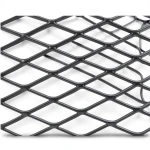 Hot Rolled Black Steel Expanded Metal Mesh Khaleeji 5.8 mm Thickness 1.22 m Width 6 m Length