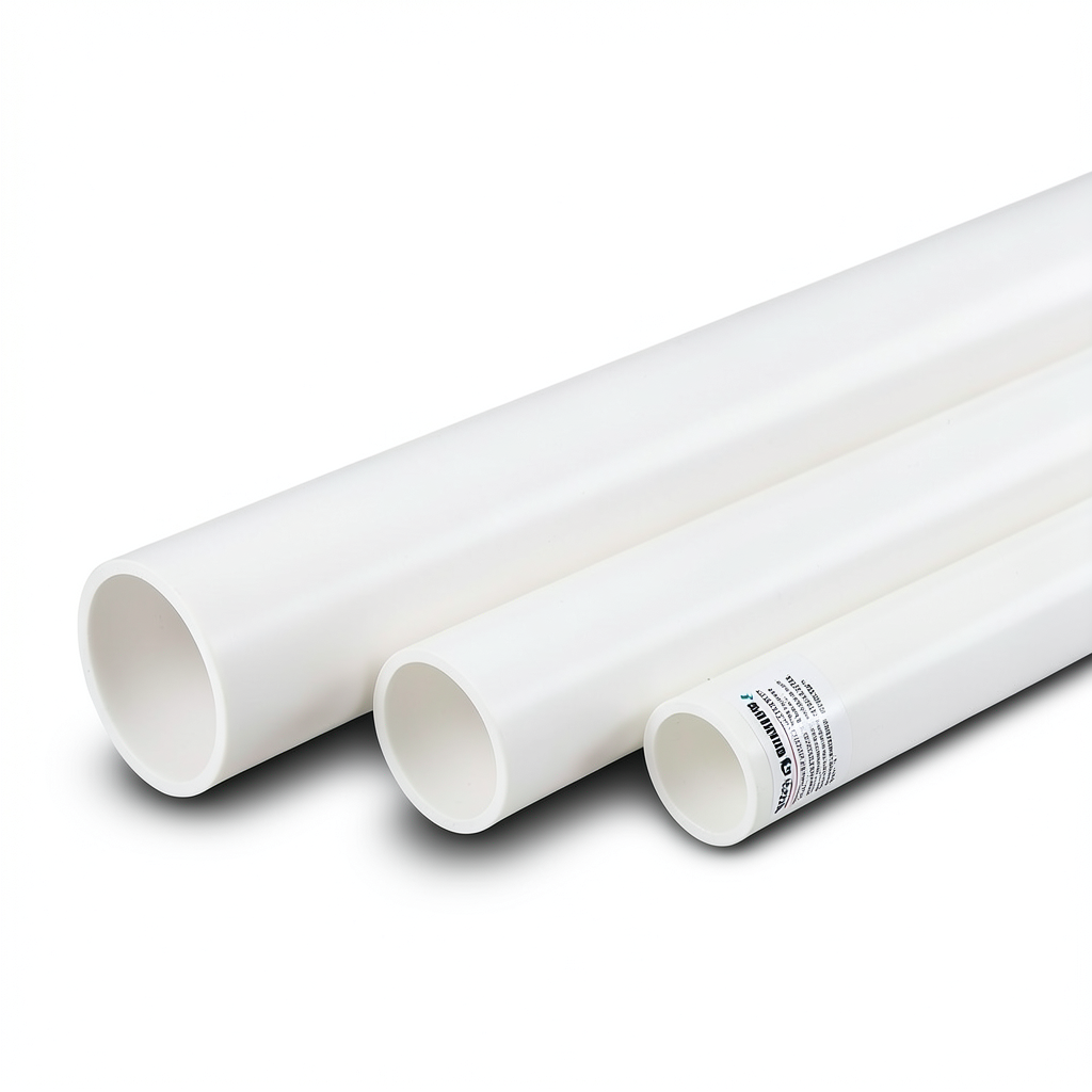 أنابيب UPVC جدول 40 مقاس ½ إنش سمك 2.8 مم وزن 0.24 كجم/م لون أبيض | بلاستيك الوطنية