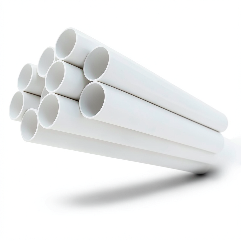 مواسير UPVC جدول 40 مقاس ¾ إنش سمك 2.87 مم لون أبيض
