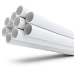 مواسير UPVC جدول 40 مقاس 1 إنش سمك 3.38 مم لون أبيض