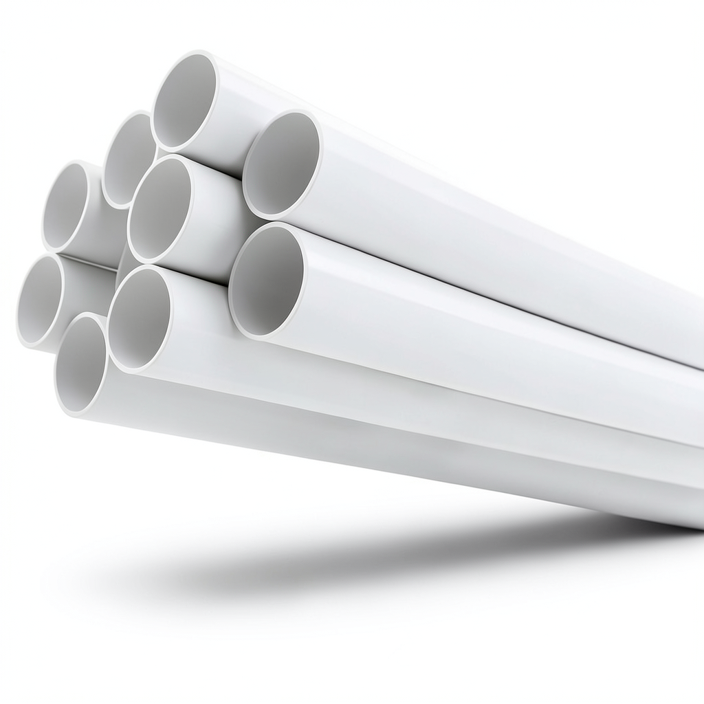 مواسير UPVC جدول 40 مقاس 1 إنش سمك 3.38 مم لون أبيض