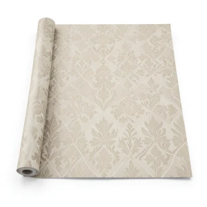 Italian Wallpaper Patterned Design Beige Color, Size 10m x 0.70m, Model 15095