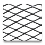Hot Rolled Black Steel Expanded Metal Mesh 6 mm Thickness 1.22m Width 2m Length