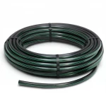HDPE Plastic Coil Pipe  Nominal Pressure 15.7 Bar [PE 63] OD 160 mm  SDR 6  Color Black with Green Stripes | Almona Factory