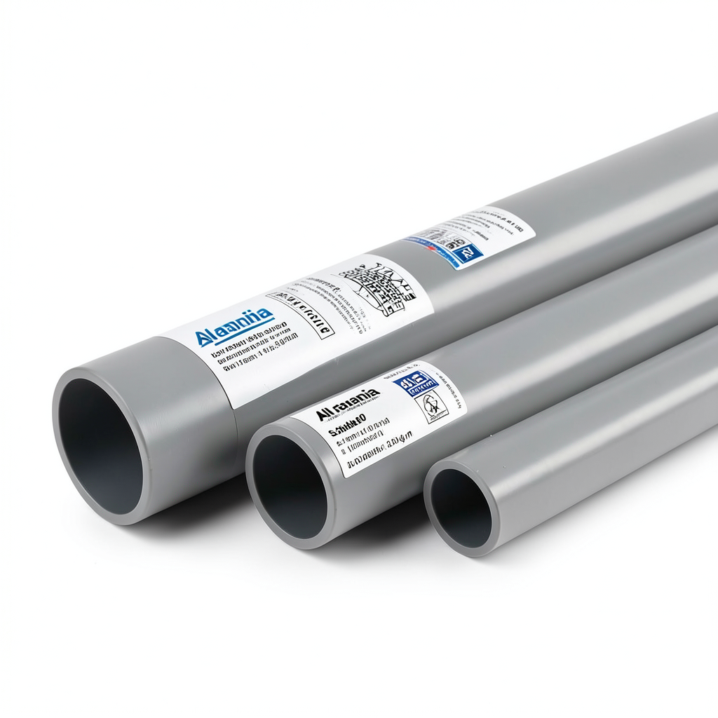 UPVC Pipes Schedule 80 ¾ inch Thickness 3.9 mm Weight 41.0 kg/m Gray | Al Watania Plastics