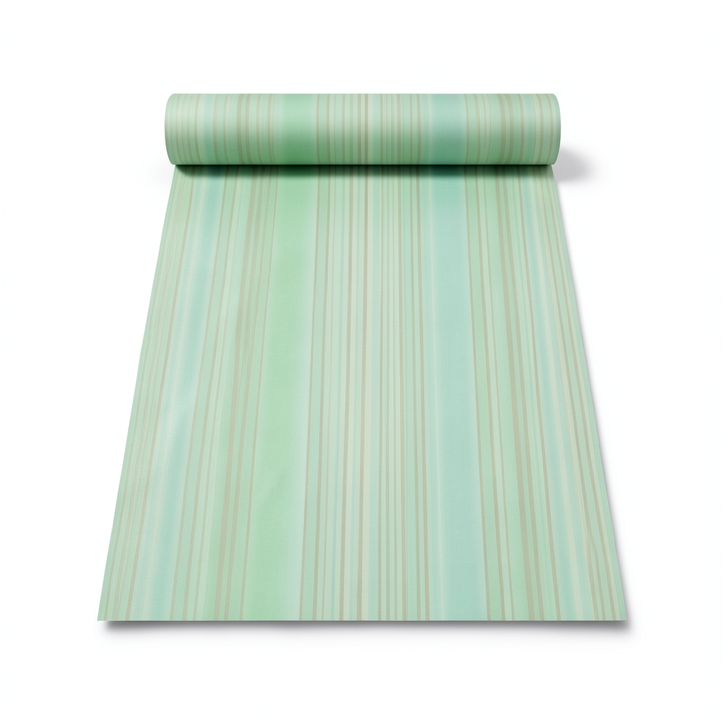 Striped Wall Decoration 10m x 0.53m Green, Model 10048-18