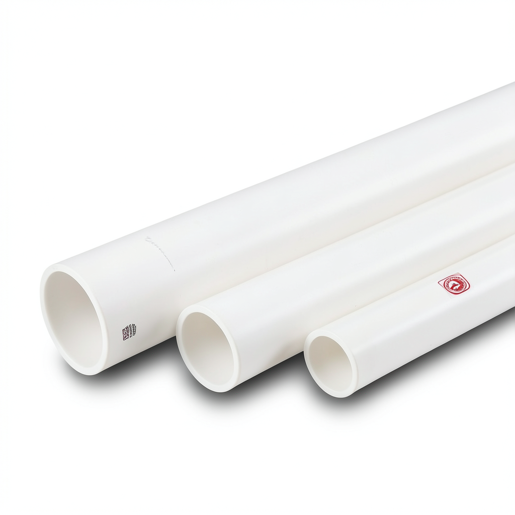 أنابيب UPVC جدول 80 مقاس ¼ 1 إنش سمك 4.9 مم وزن 0.84 كجم/م لون أبيض | بلاستيك الوطنية