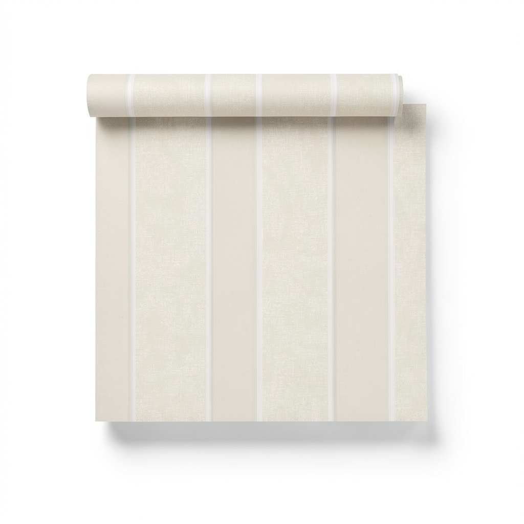 Striped Walldecoration Light Beige Color, 10m x 1.06m, Model 38023
