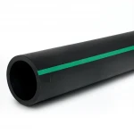 مواسير HDPE ضغط  3.9 بار [PE 63] قطر خارجي 560 مم  SDR 21  لون اسود مع خط اخضر | مصنع المنى