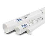 أنابيب UPVC جدول 40 مقاس ¼ 1 إنش سمك 3.6 مم وزن 0.65 كجم/م أبيض | بلاستيك الوطنية