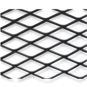 Hot Rolled Black Steel Expanded Metal Mesh 6 mm Thickness 1.22m Width 6m Length