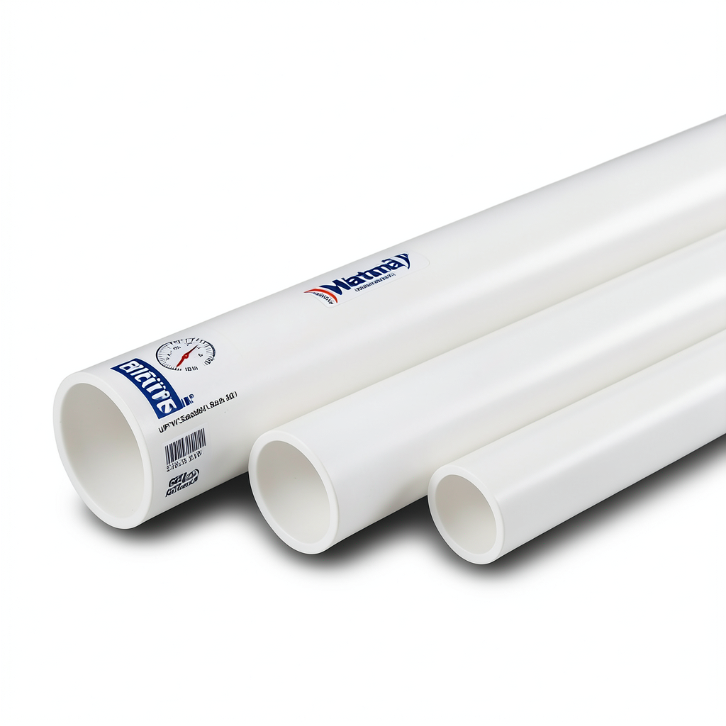 UPVC Pipes Schedule 80 Size 1 ½ inch Thickness 5.1mm Weight 1.03 kg/m White | Al Watania Plastics