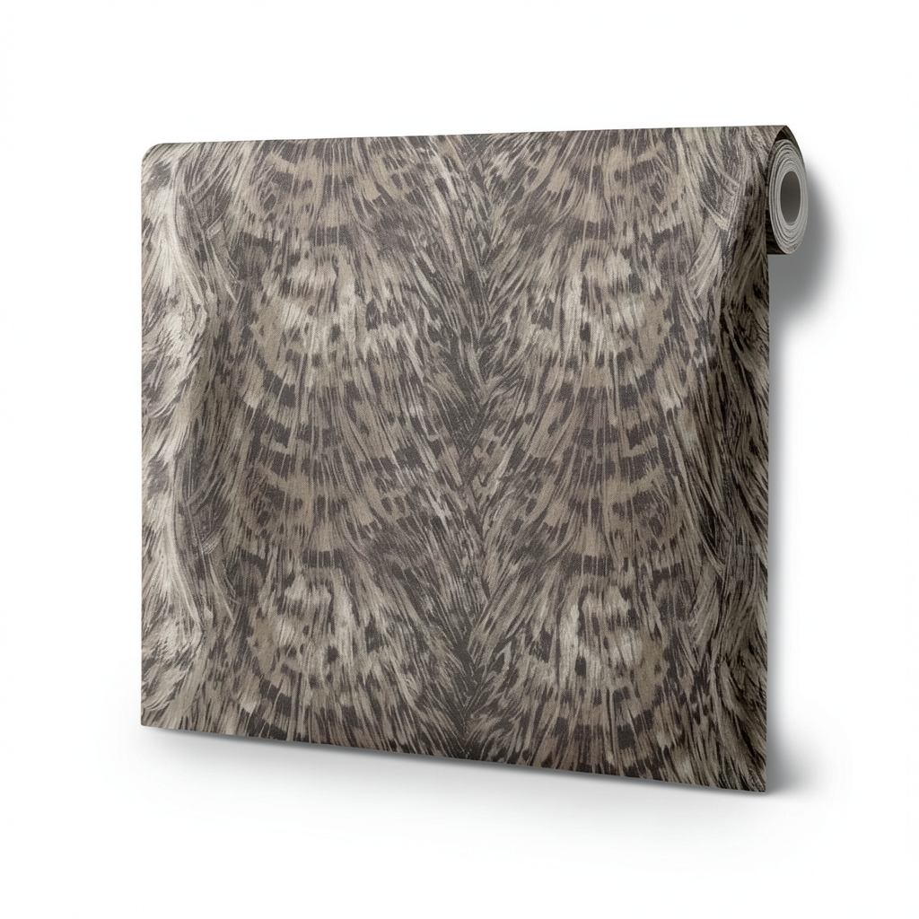 Italian Wallpaper Patterned Design Dark Beige, Size 10mx0.70m, Model 15092