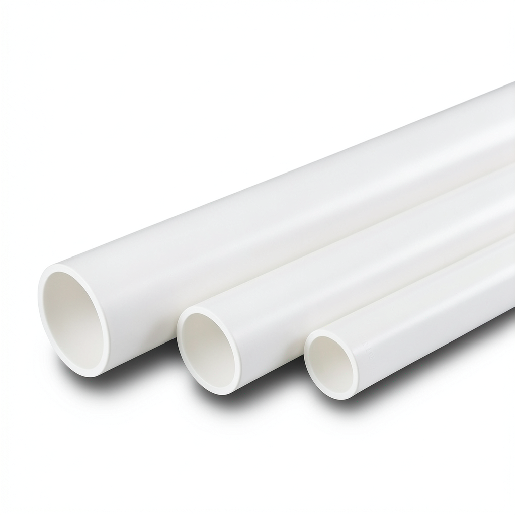 أنابيب UPVC جدول 40 مقاس 3 إنش سمك 5.5 مم وزن 2.14 كجم/متر أبيض | بلاستيك الوطنية