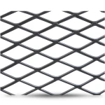 Hot Rolled Black Steel Expanded Metal Mesh Khaleeji 1.2 mm Thickness 2.44 m Width 1 m Length