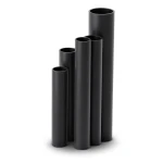مواسير HDPE نسبة الأبعاد القياسية 9 قطر خارجي 125 مم سمك 14.0 مم أسود