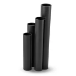 مواسير HDPE نسبة الأبعاد القياسية SDR 9 قطر خارجي 140 مم سمك 15.7 مم لون أسود