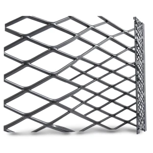 Hot Rolled Black Steel Expanded Metal Mesh Khaleeji 1.2 mm Thickness 2.44 m Width 3 m Length