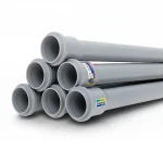 انابيب بلاستيك UPVC سابكو  ضغط 4 بار مقاس 225 مم سمك 4.5 مم لون رمادي