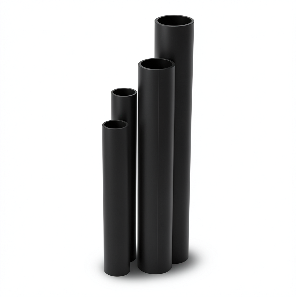 HDPE Pipes SDR 9 Outside Diameter 32 mm Thickness 3.6 mm Black