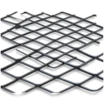 Hot Rolled Black Steel Expanded Metal Mesh Khaleeji 5.8 mm Thickness 1.22 m Width 6 m Length