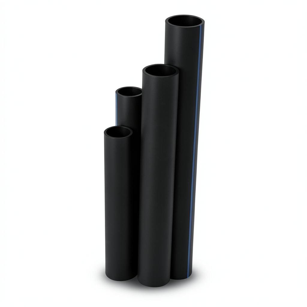 HDPE Pipes SDR 9 Outside Diameter 50 mm Thickness 5.6 mm Black