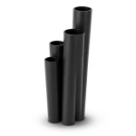 HDPE Pipes SDR 33 Outside Diameter 140 mm Thickness 4.3 mm Black