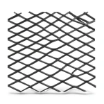Hot Rolled Black Steel Expanded Metal Mesh Khaleeji 1.2 mm Thickness 2.44 m Width 6 m Length