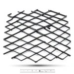 Hot Rolled Black Steel Expanded Metal Mesh Khaleeji 1.2 mm Thickness 2.44 m Width 7 m Length
