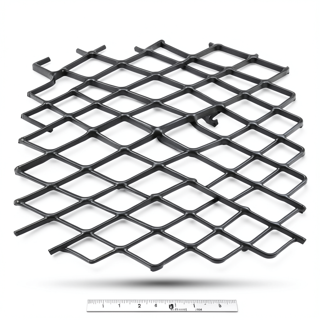 Hot Rolled Black Steel Expanded Metal Mesh Khaleeji 1.2 mm Thickness 2.44 m Width 7 m Length