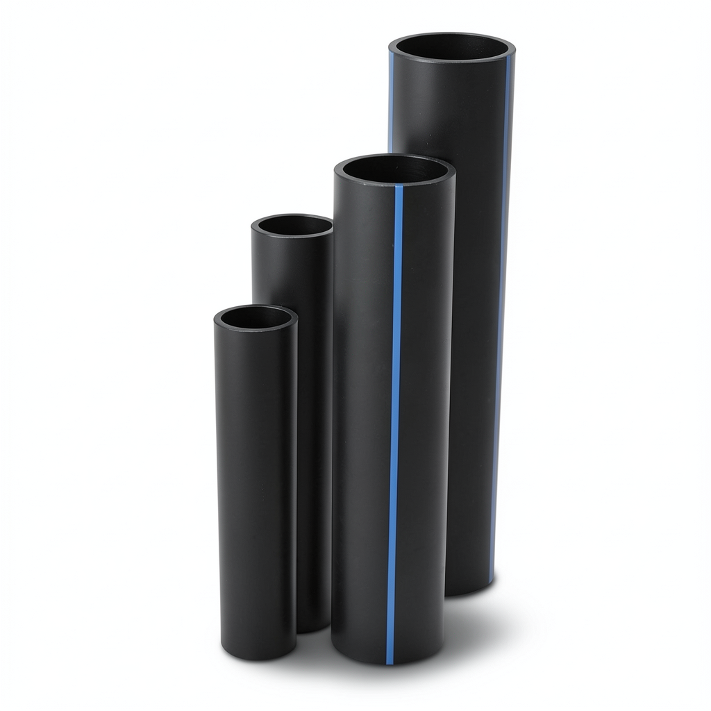 مواسير HDPE SDR 33 قطر خارجي 90 مم سمك 2.8 مم لون أسود