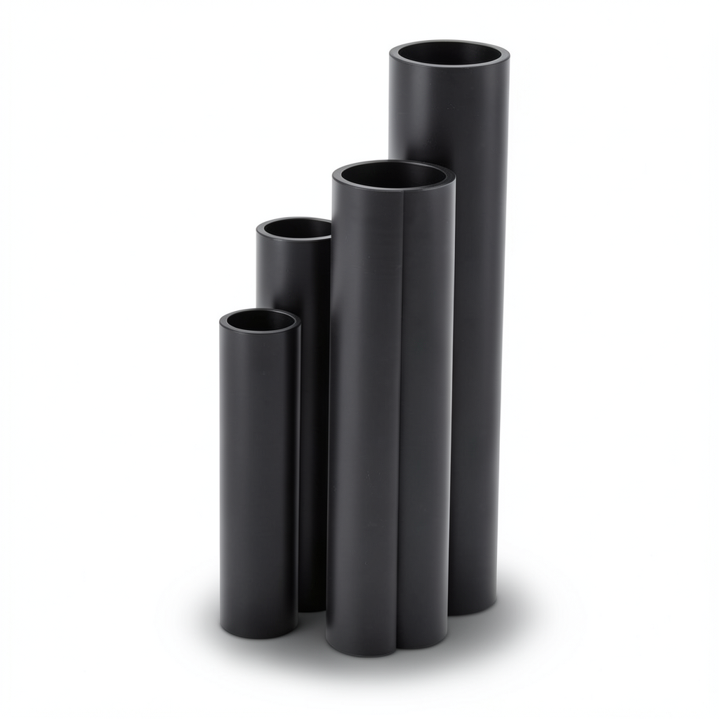 HDPE Pipes SDR 9 Outside Diameter 125 mm Thickness 14.0 mm Black