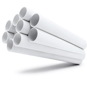مواسير UPVC جدول 40 مقاس ½ 1 إنش سمك 3.68 مم لون أبيض