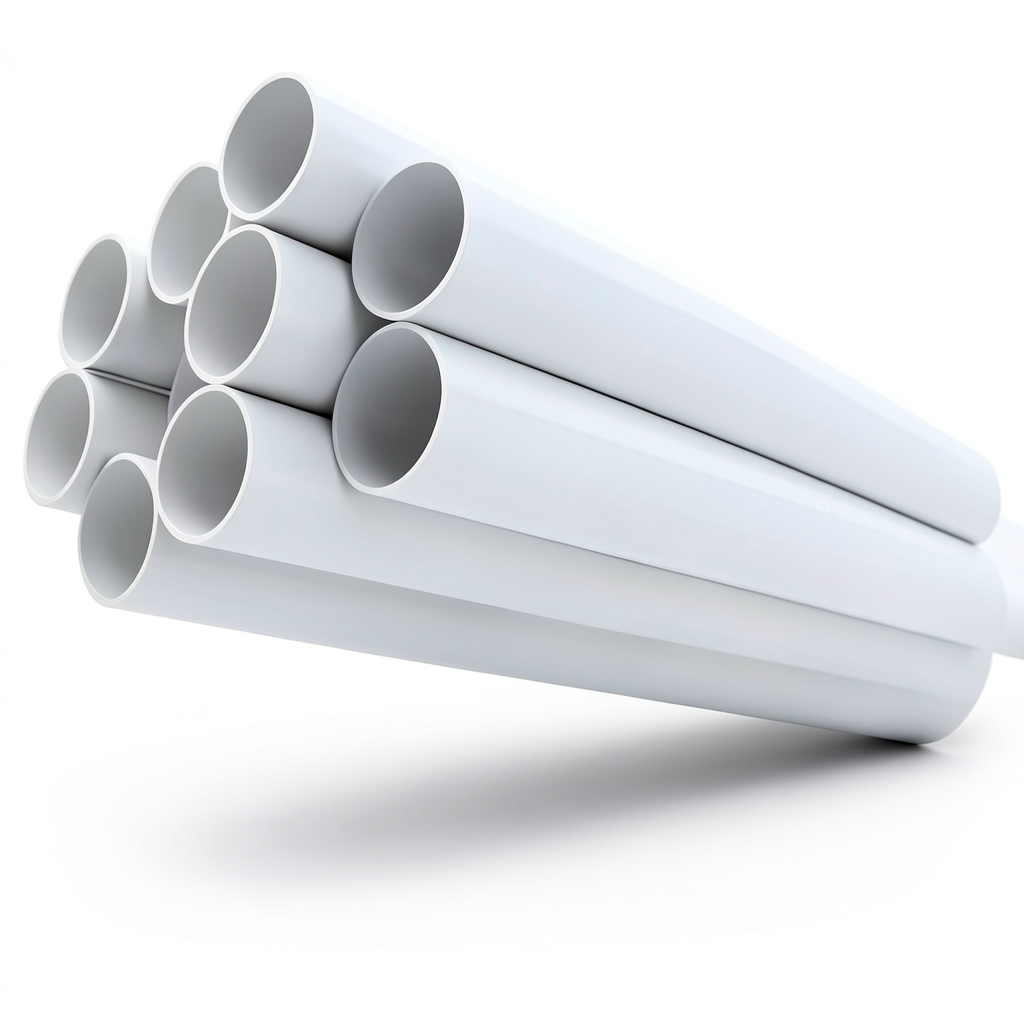 مواسير UPVC جدول 40 مقاس 2 إنش سمك 3.91 مم لون أبيض