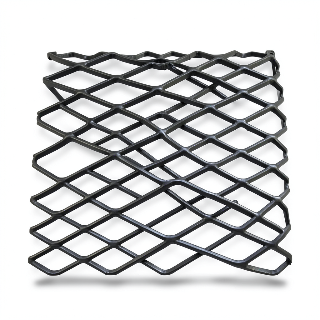 Hot Rolled Black Steel Expanded Metal Mesh Khaleeji 6 mm Thickness 1.22 m Width 5 m Length