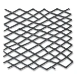 Hot Rolled Black Steel Expanded Metal Mesh Khaleeji 6 mm Thickness 1.22 m Width 3 m Length