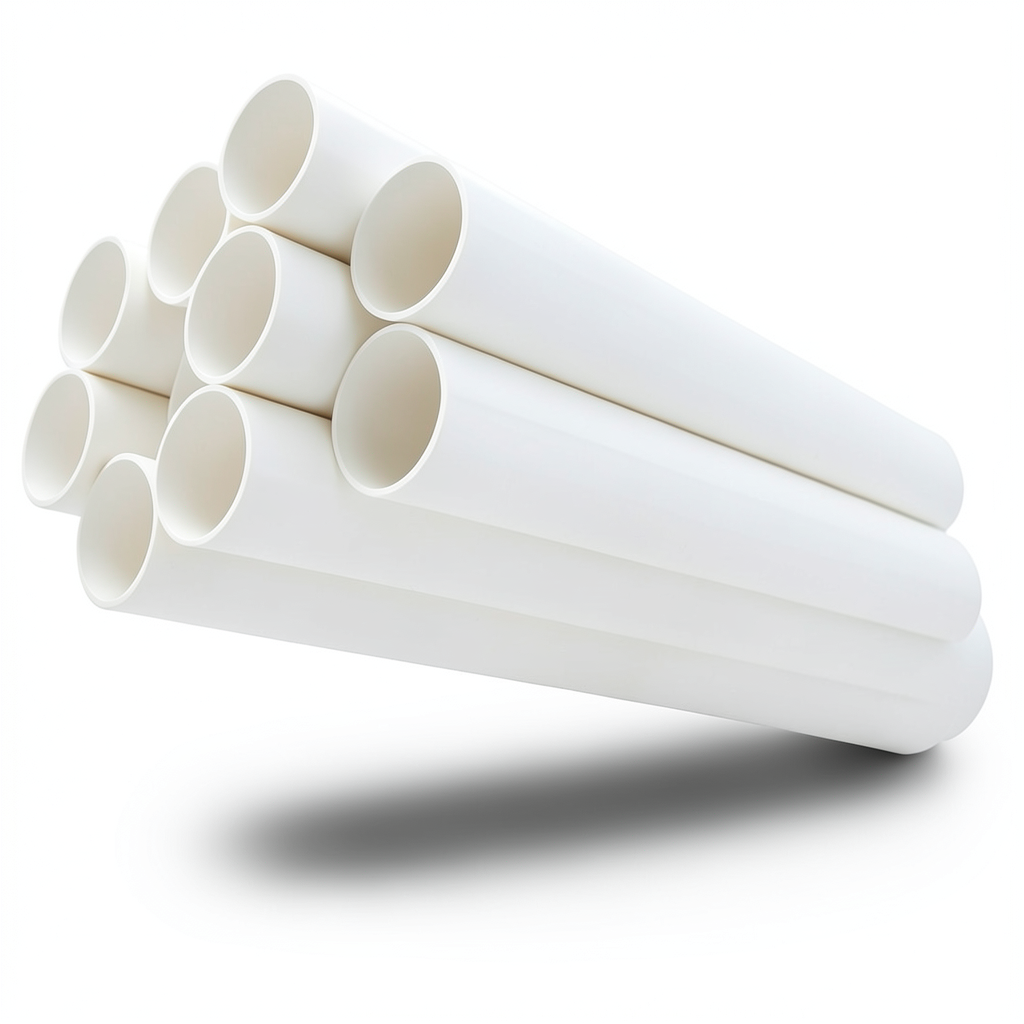 مواسير UPVC جدول 40 مقاس 3 إنش سمك 5.49 مم لون أبيض