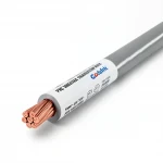 سلك مجدول نحاس معزول PVC، مقاس 10 ملي، 450/750 فولت، لون رمادي | كابلات الرياض